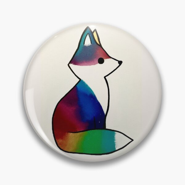 Item preview, Rainbow galaxy fox designed and sold by Kat4004.