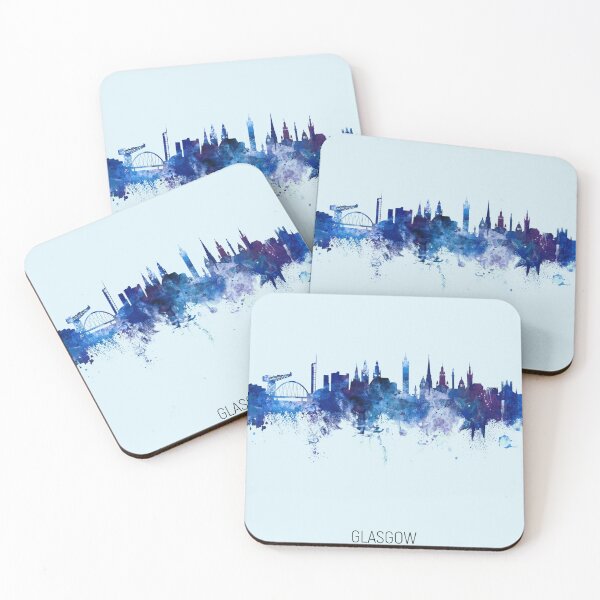 Item preview, Glasgow Scotland Skyline designed and sold by ArtPrints.
