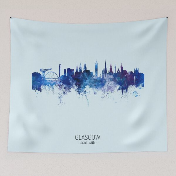 Item preview, Glasgow Scotland Skyline designed and sold by ArtPrints.
