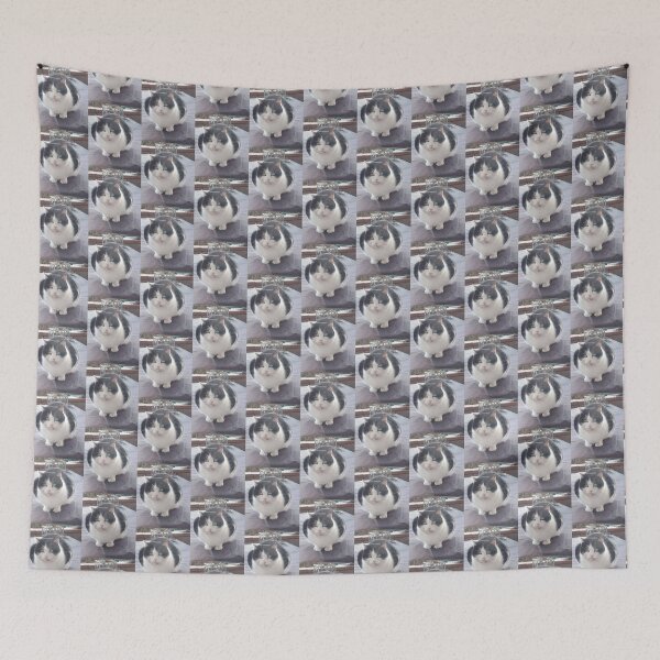 Item preview,  black and white cat, pet, animal designed and sold by Sternchen2789.