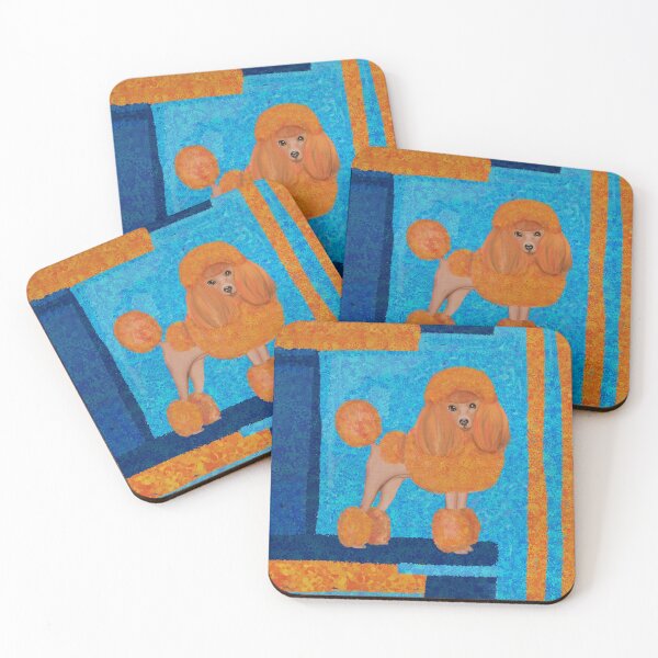 Item preview, Fun whimsical Orange Toy Poodle designed and sold by k9printart.