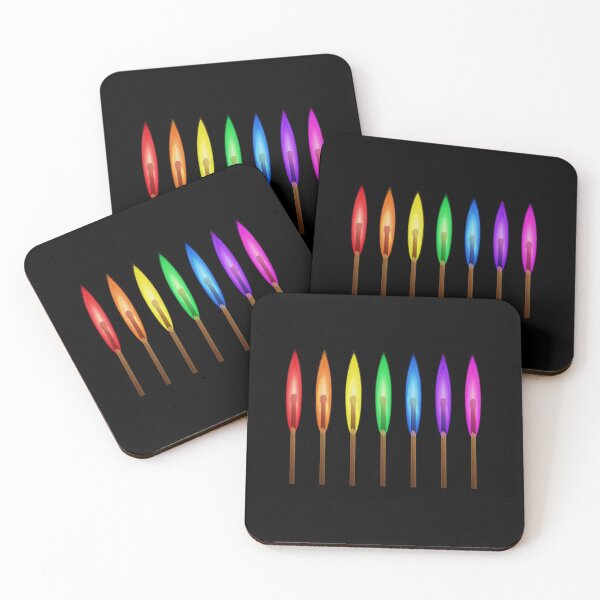 Item preview, Rainbow Matchsticks illustration designed and sold by psychoshadow.