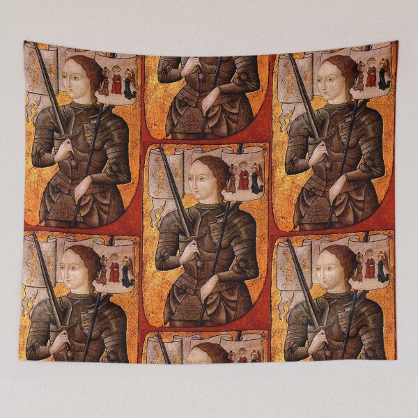 Item preview, Vintage Joan of Arc portrait art designed and sold by Vintage Designs +.
