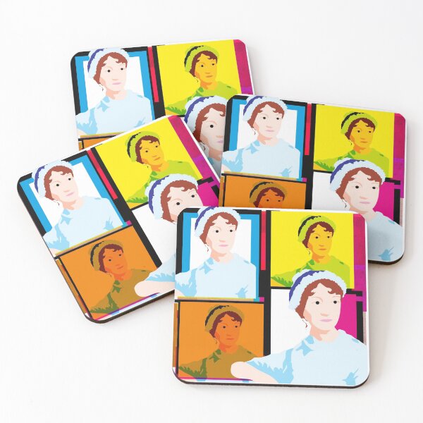 Item preview, JANE AUSTEN - ENGLISH NOVELIST - colourful pop art style illustration designed and sold by Clifford Hayes.