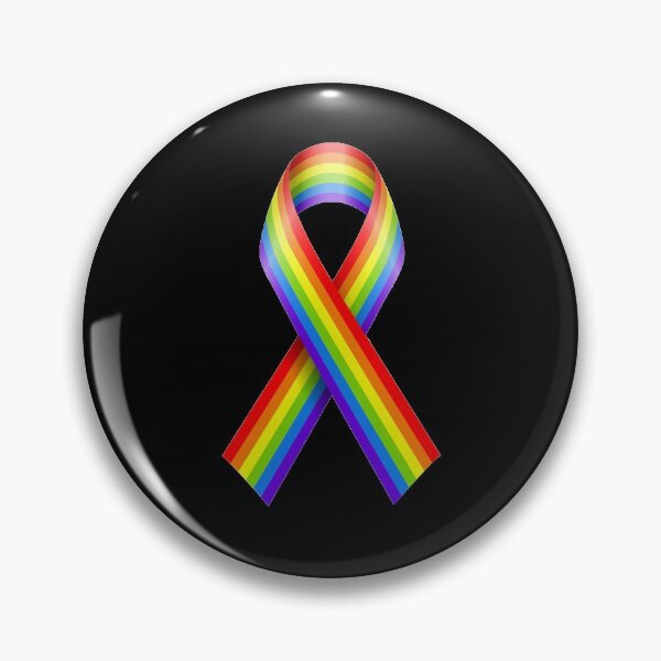 Item preview, Rainbow flag ribbon  LGBTQ gay rights equality  designed and sold by headpossum.