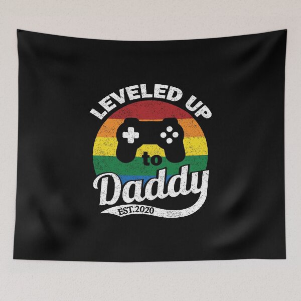Item preview, Funny New Dad 2020, Pregnancy Reveal, Gamer Dad Level Up graphic designed and sold by DNH Threads.