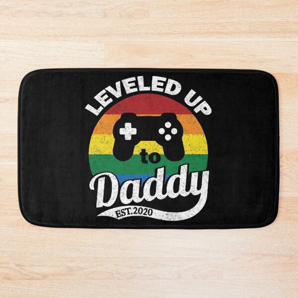 Item preview, Funny New Dad 2020, Pregnancy Reveal, Gamer Dad Level Up graphic designed and sold by DNH Threads.