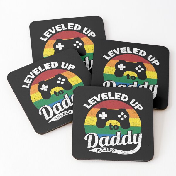 Item preview, Funny New Dad 2020, Pregnancy Reveal, Gamer Dad Level Up graphic designed and sold by DNH Threads.