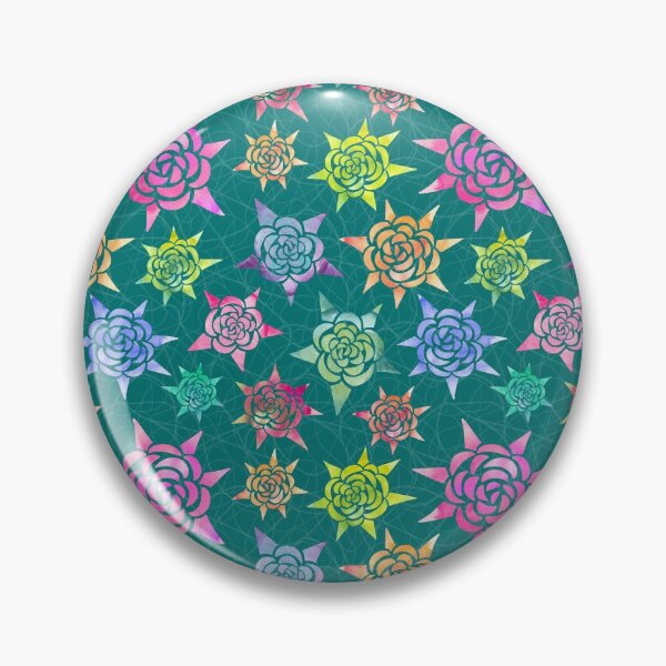 Artikelvorschau, Starburst Rainbow Rose auf Teal entworfen und verkauft von The Wellington Boot.