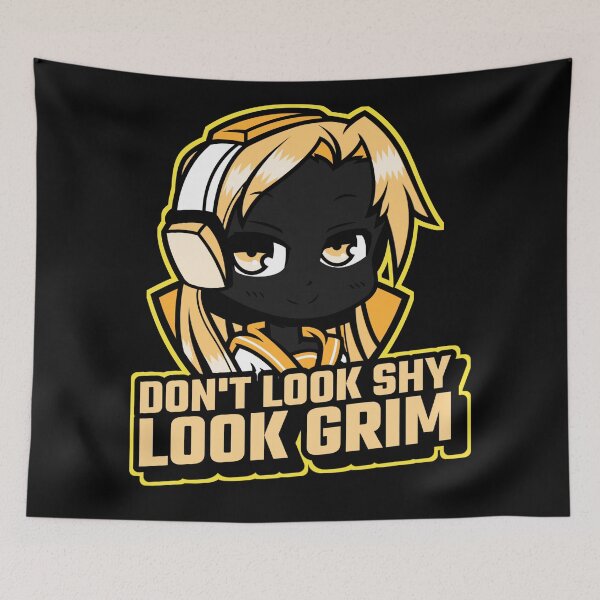 Item preview, Don't look shy, look grim! designed and sold by vibeno1.