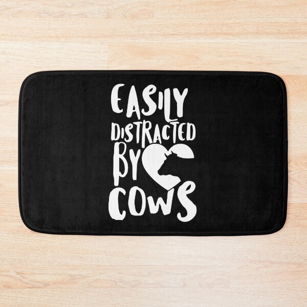 Item preview, Funny Cow Saying, Distracted By Cows, Cow Lover Gift design designed and sold by DNH Threads.