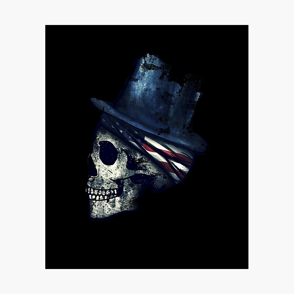 American Football USA Flag Skull Helm Poster for Sale by mafeel