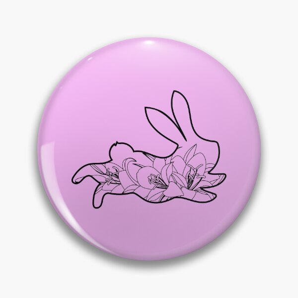 Item preview, Easter Bunny with Lily Flowers, Floral Rabbits designed and sold by babanovaesha.