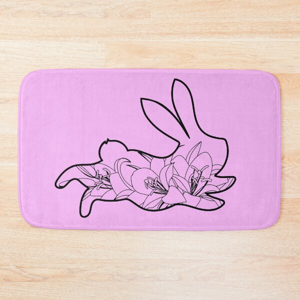 Item preview, Easter Bunny with Lily Flowers, Floral Rabbits designed and sold by babanovaesha.