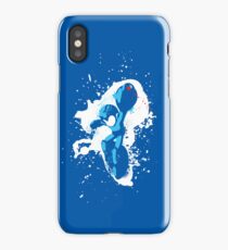 Mega Man Splattery T-Shirt iPhone Case