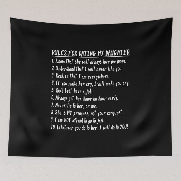 Item preview, Rules for Dating My Daughter Funny product for Mom or Dad designed and sold by nikkidawn74.