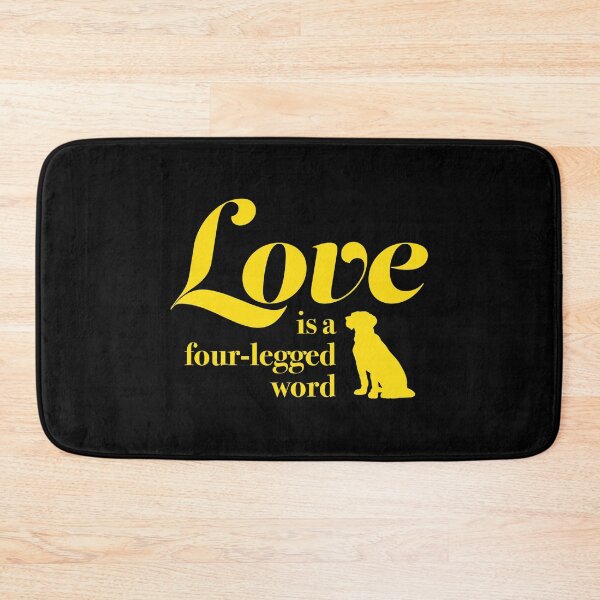 Item preview, LOVE is a Four-Legged Word Pet Dog Lover Novelty Graphic design designed and sold by nikkidawn74.