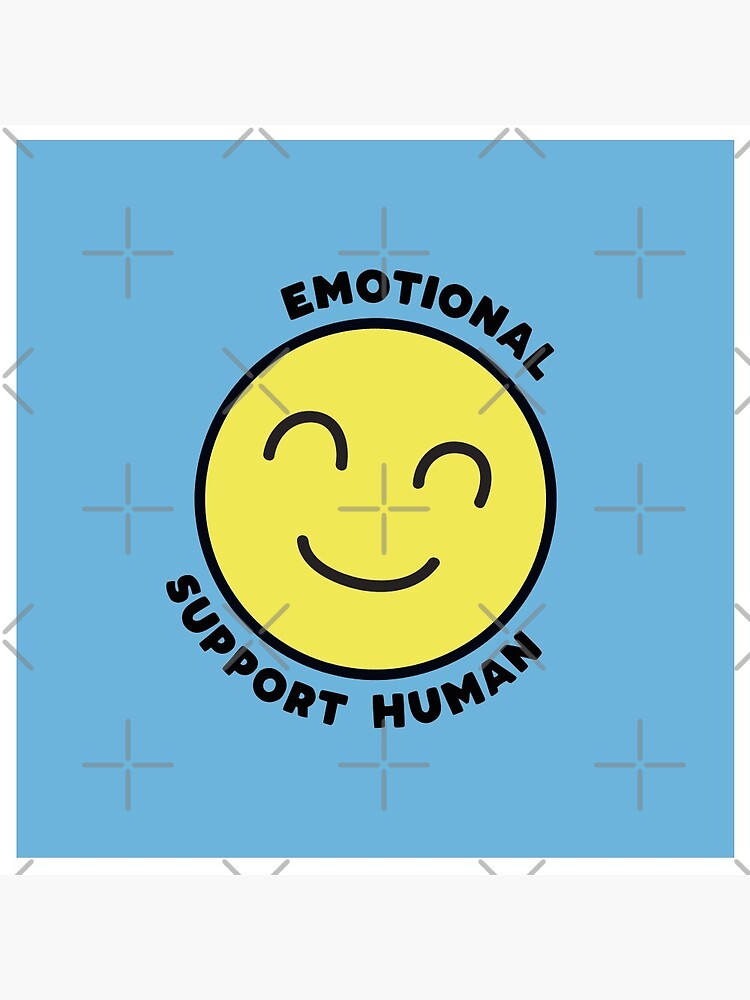 Emotional Support Human Pin for Sale by BethsdaleArt