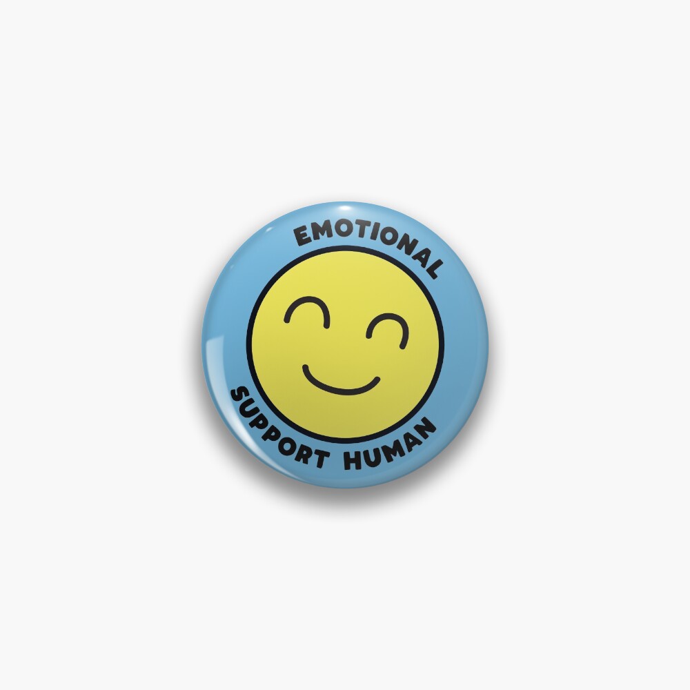 Emotional Support Human Pin