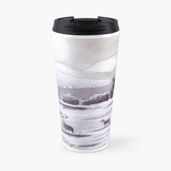Countryside Charming Sheep in Ibiza Travel Mug