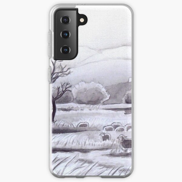 Countryside Charming Sheep in Ibiza Samsung Galaxy Soft Case