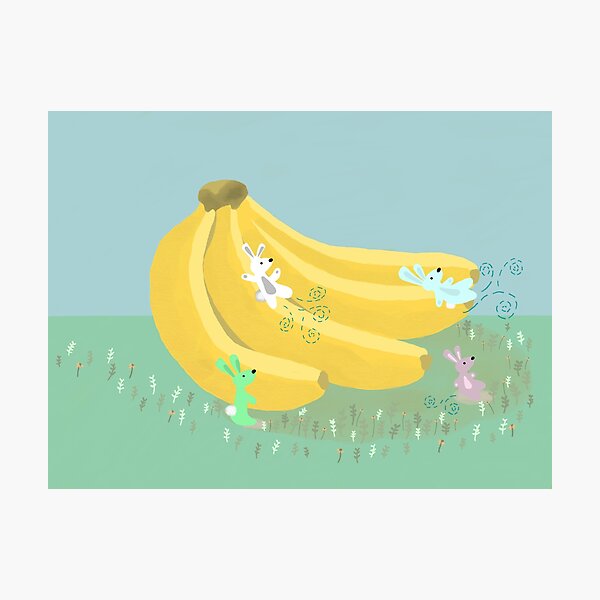 Item preview, Bunnies Banana Slide By Jennifer Star designed and sold by Jennifer Sullivan.