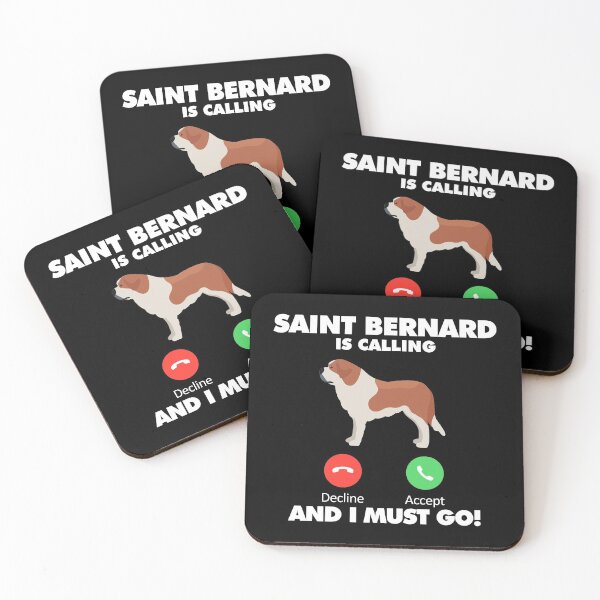 Item preview, Dog Saint Bernard is Calling and I Must Go designed and sold by HelloFromAja.