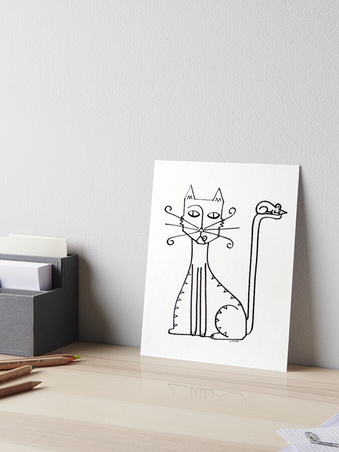 Cat And Mouse Games Art Board Print By Tqueen Redbubble