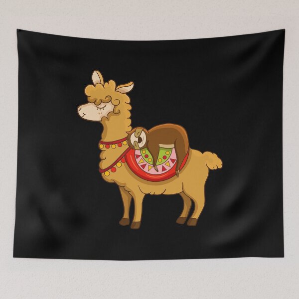 Item preview, Cute & Funny Sloth Riding Llama Animal Friends designed and sold by perfectpresents.