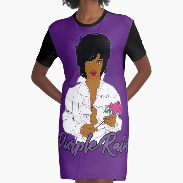 Purple Rain Graphic T-Shirt Dress