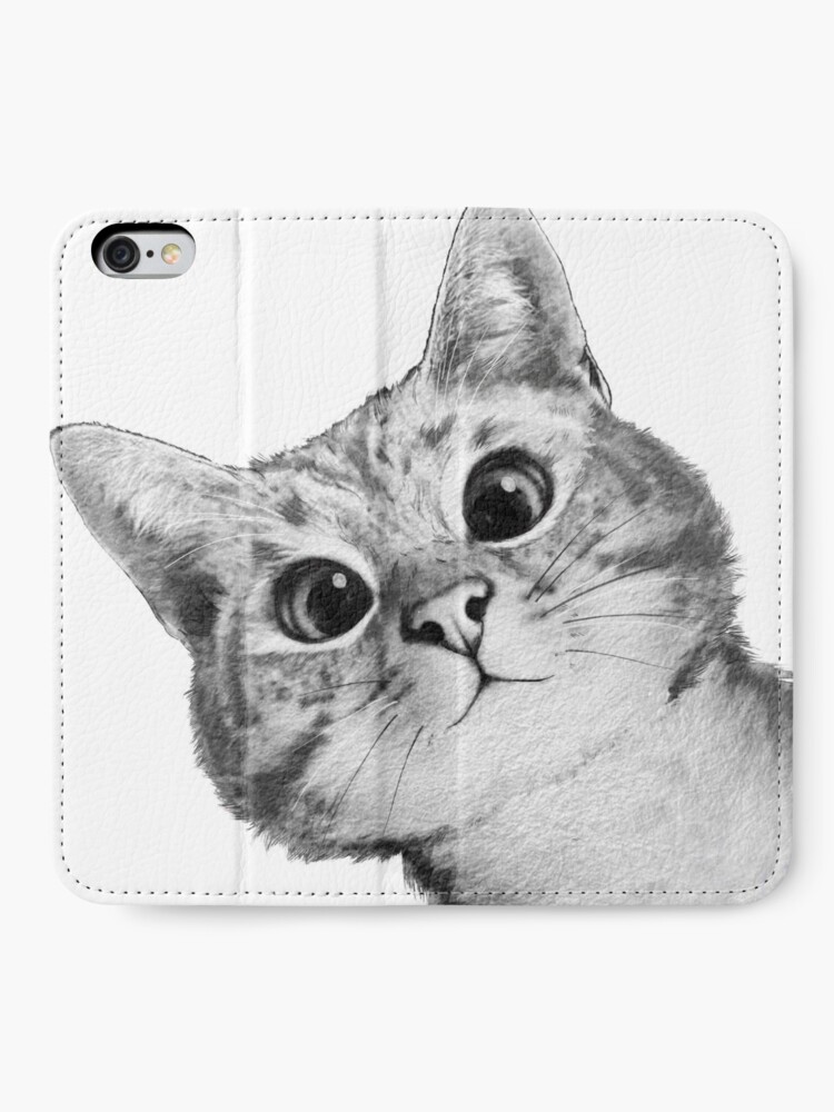 Alternate view of sneaky cat iPhone Wallet