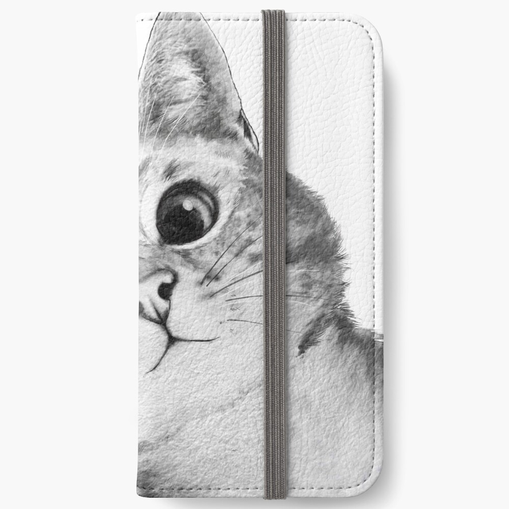 sneaky cat iPhone Wallet