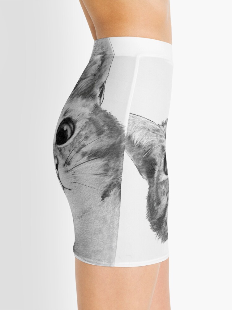 Alternate view of sneaky cat Mini Skirt