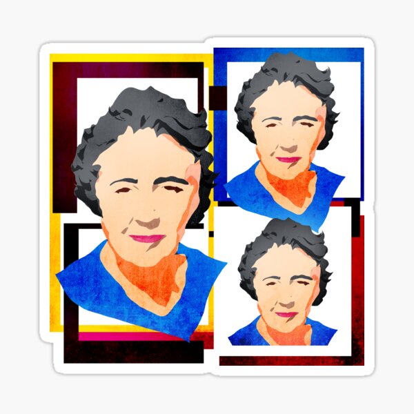 AGATHA CHRISTIE - ENGLISH 20TH CENTURY CRIME NOVELIST Sticker