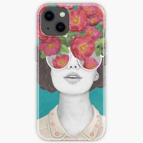 The optimist // rose tinted glasses iPhone Soft Case