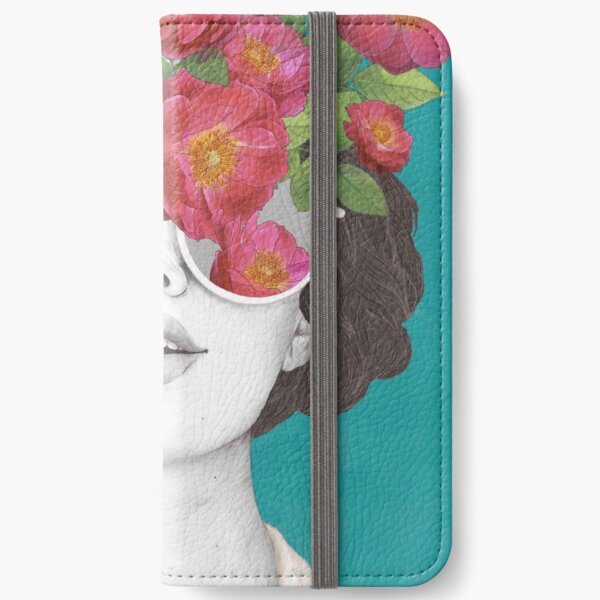 The optimist // rose tinted glasses iPhone Wallet