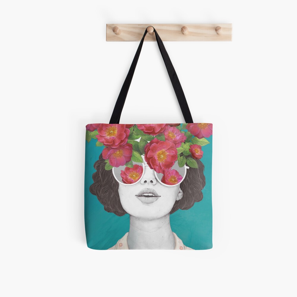 The optimist // rose tinted glasses Tote Bag