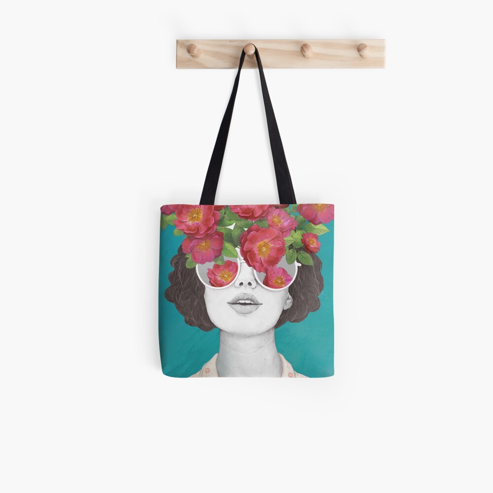 The optimist // rose tinted glasses Tote Bag