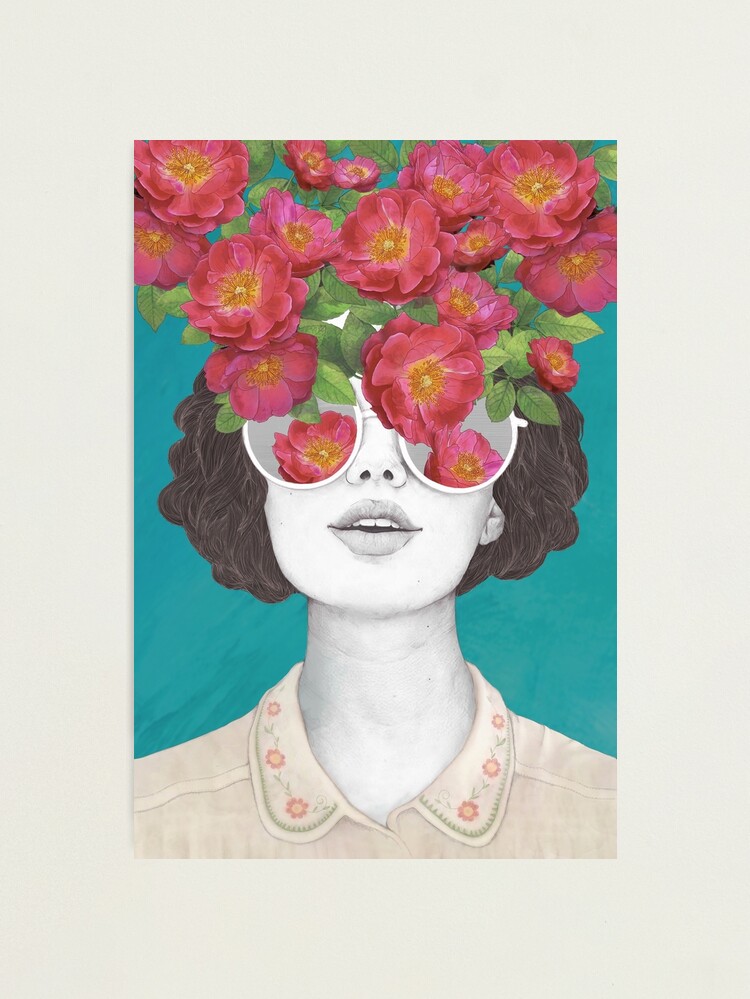 Thumbnail 1 of 3, Photographic Print, The optimist // rose tinted glasses designed and sold by lauragraves.