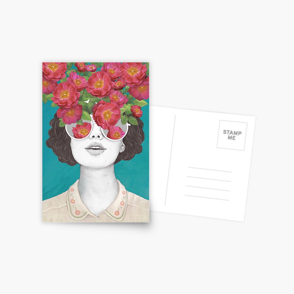 The optimist // rose tinted glasses Postcard