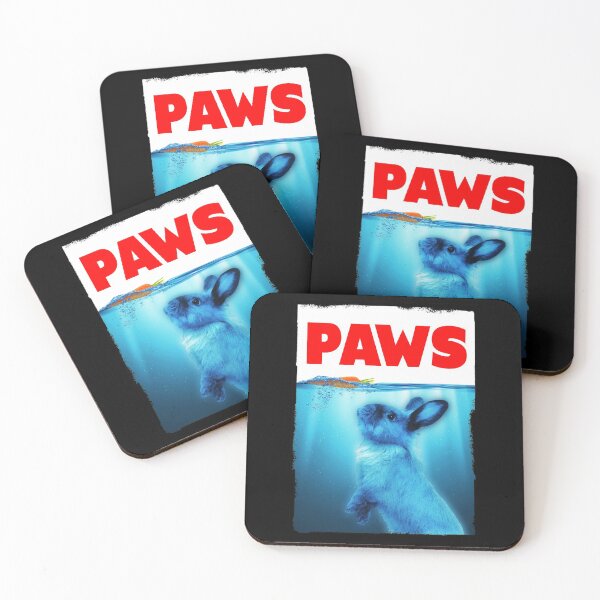 Item preview, Rabbit Paws Shark Jaws Parody For Bunny Lovers designed and sold by el-em-cee.