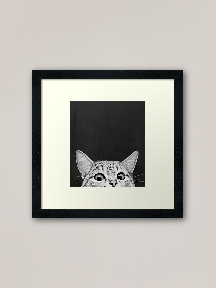Thumbnail 2 of 7, Framed Art Print, You asleep yet? designed and sold by lauragraves.