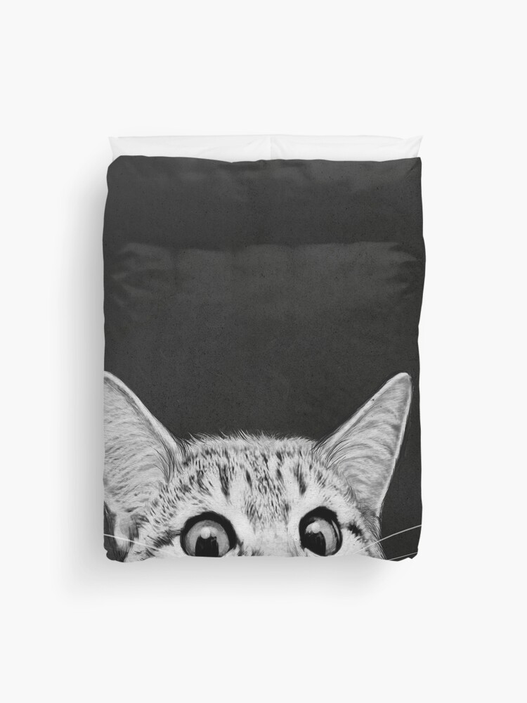Thumbnail 1 of 2, Duvet Cover, You asleep yet? designed and sold by lauragraves.