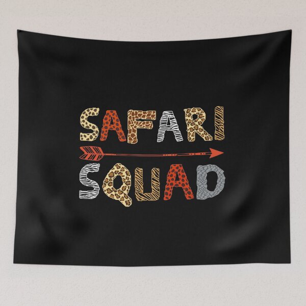 Item preview, Safari Squad Funny African family vacation matching trip outfit with zebra and cheetah pattern designed and sold by alenaz.