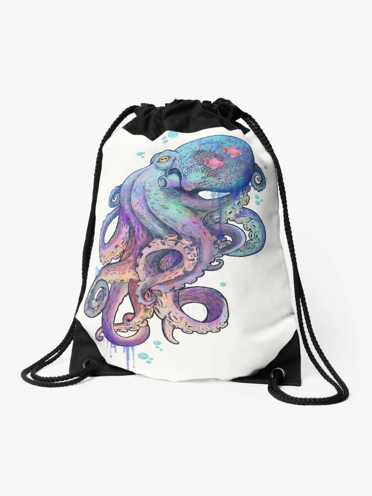Drawstring pouch Octopus