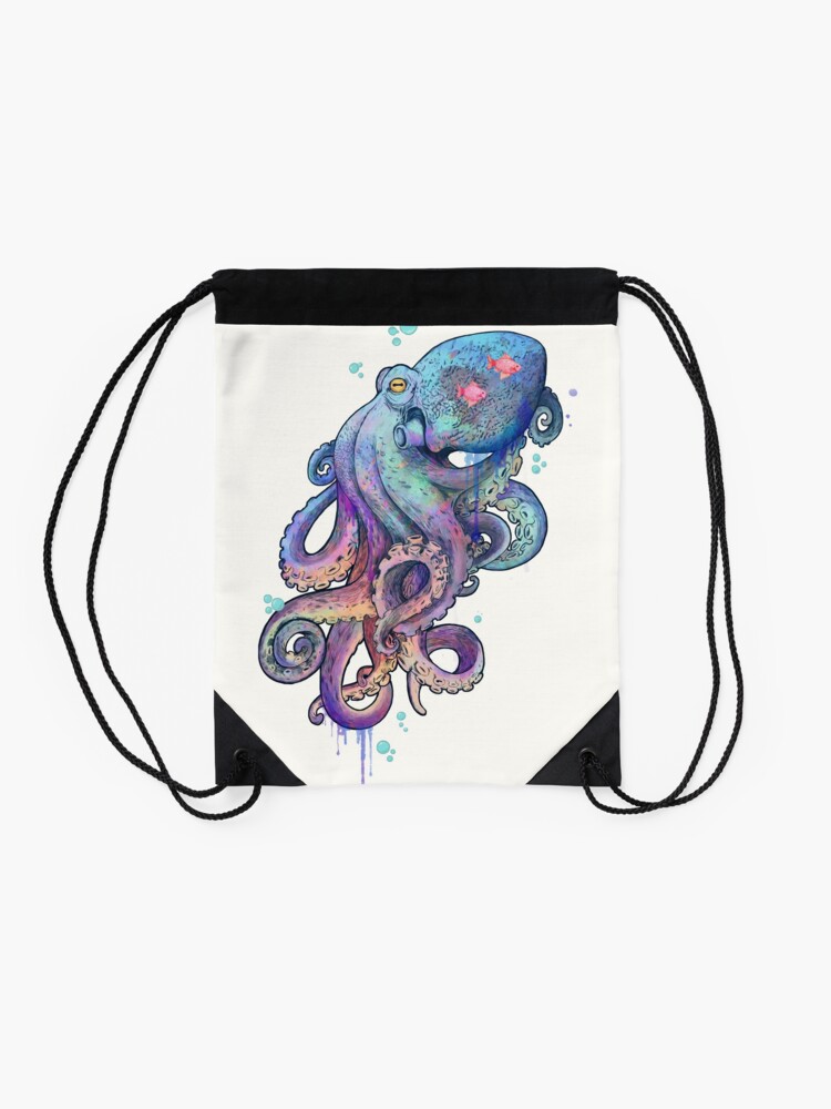 Drawstring pouch Octopus