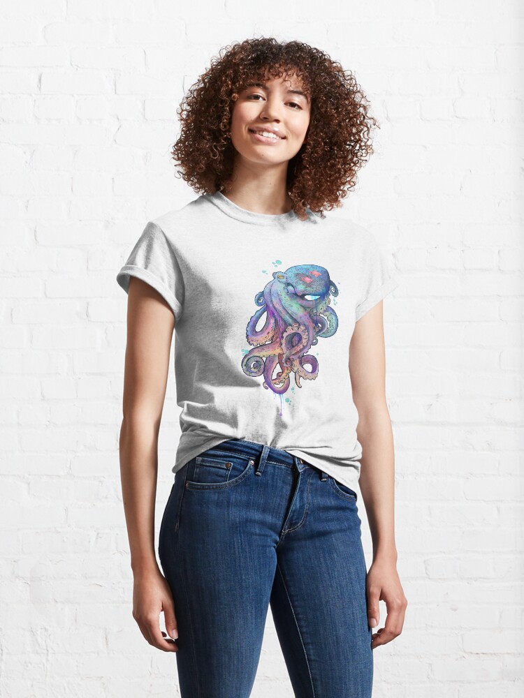 Thumbnail 4 of 7, Classic T-Shirt, octopus designed and sold by lauragraves.
