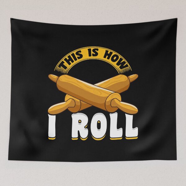 Item preview, Cute & Funny This Is How I Roll Rolling Pin Baker Pun designed and sold by perfectpresents.