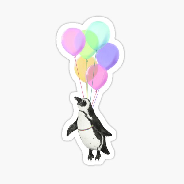 Sticker Contexte avec des ballons multicolores. Illustration