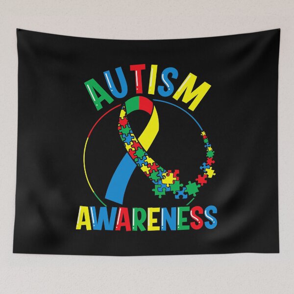 Item preview, Colorful Autism Awareness Day Puzzle Ribbon designed and sold by perfectpresents.
